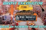 Original Brøytkran produsert av Brødrene Søyland